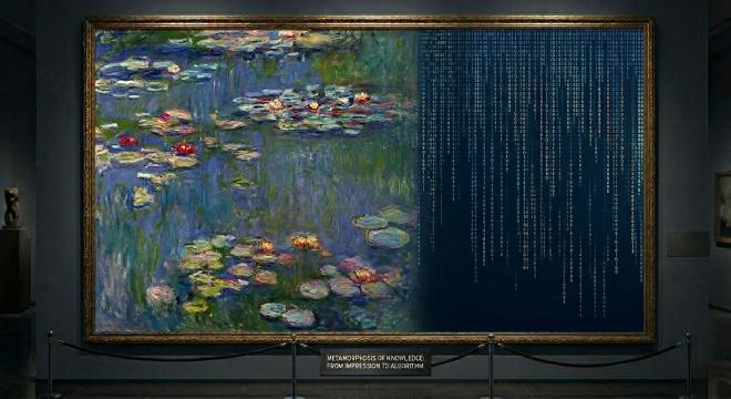 A forged painting under examination, representing how prompt injection bypasses AI guardrails